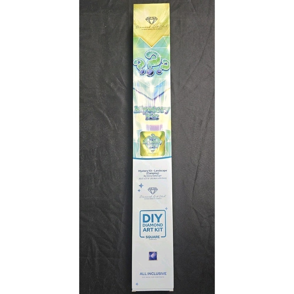 Diamond Art Club DIY Diamond Art Kit Mystery Kit - Landscape (CAMPING) 36.6"...